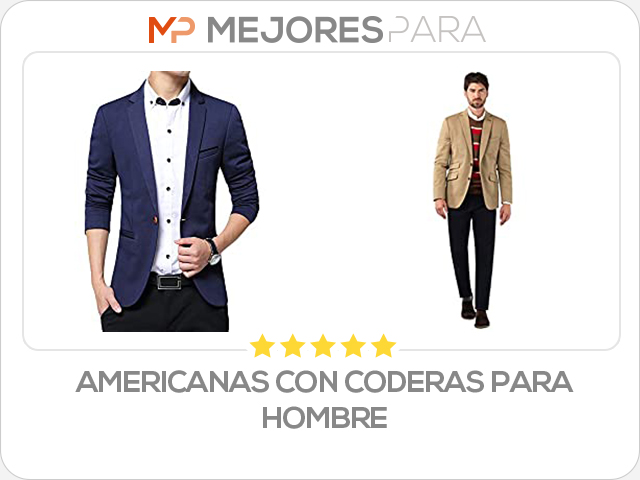 americanas con coderas para hombre