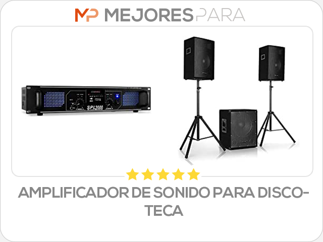 amplificador de sonido para discoteca