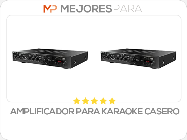 amplificador para karaoke casero