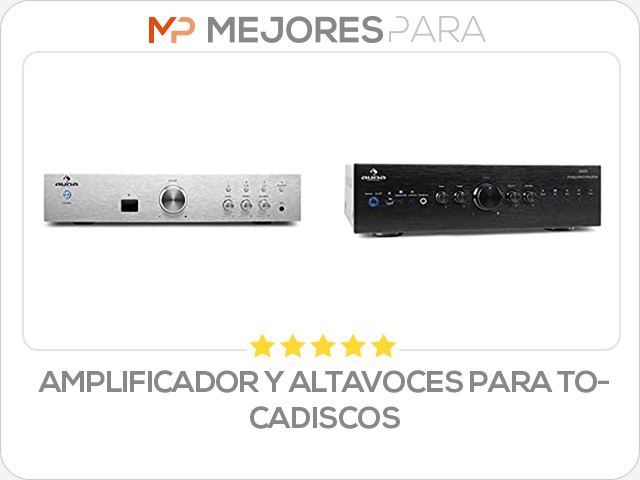 amplificador y altavoces para tocadiscos