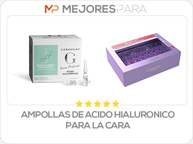 ampollas de acido hialuronico para la cara