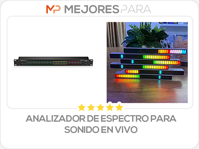 analizador de espectro para sonido en vivo