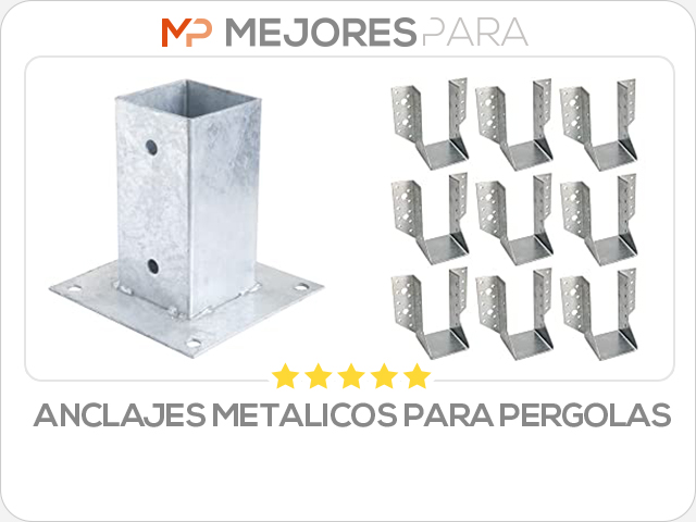 anclajes metalicos para pergolas