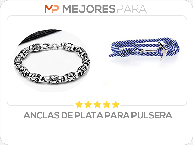 anclas de plata para pulsera