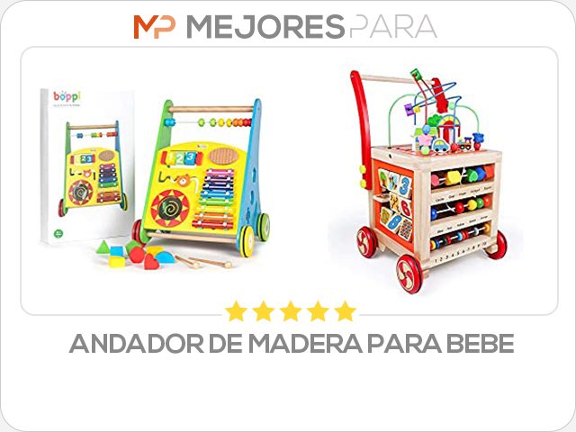 andador de madera para bebe