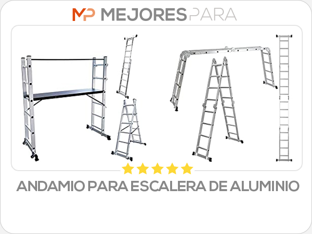 andamio para escalera de aluminio