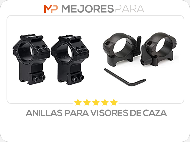 anillas para visores de caza