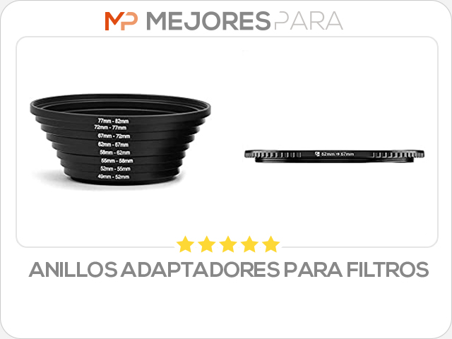 anillos adaptadores para filtros