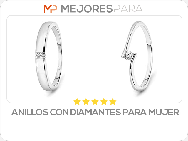 anillos con diamantes para mujer