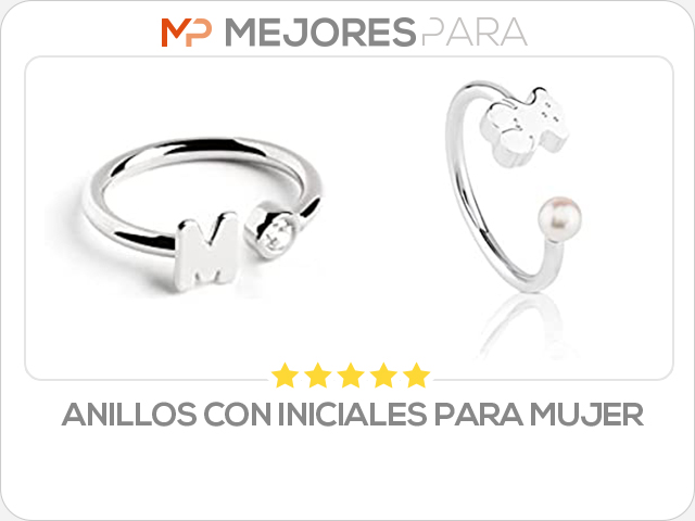 anillos con iniciales para mujer