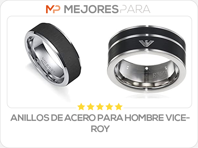 anillos de acero para hombre viceroy