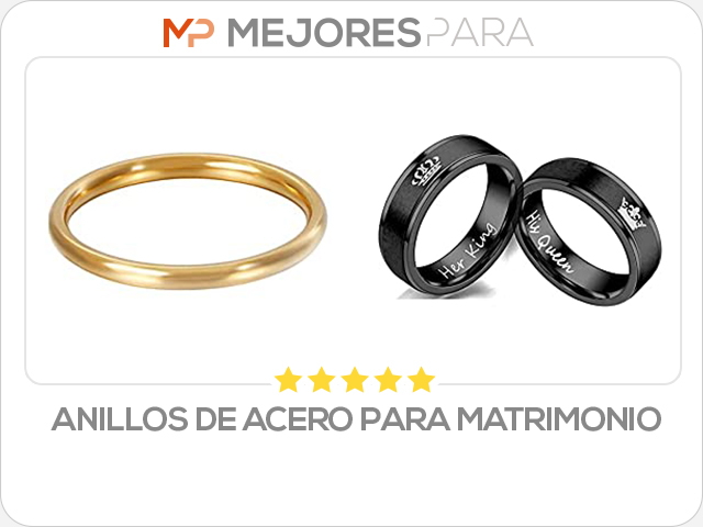 anillos de acero para matrimonio