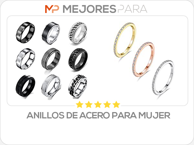 anillos de acero para mujer