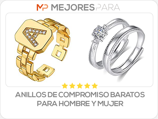 anillos de compromiso baratos para hombre y mujer