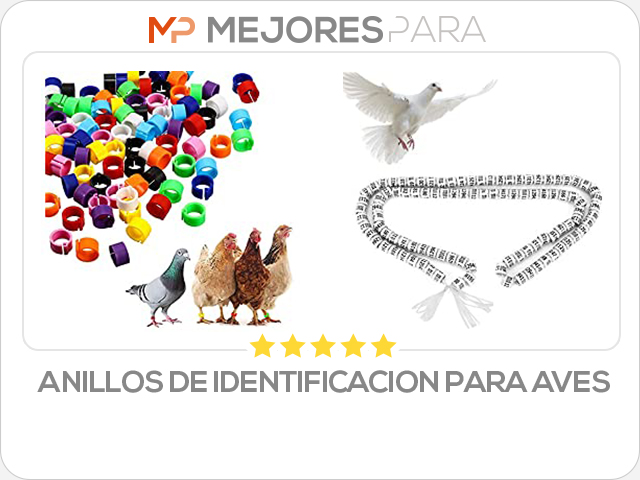 anillos de identificacion para aves