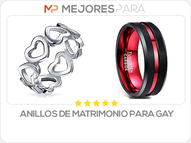 anillos de matrimonio para gay