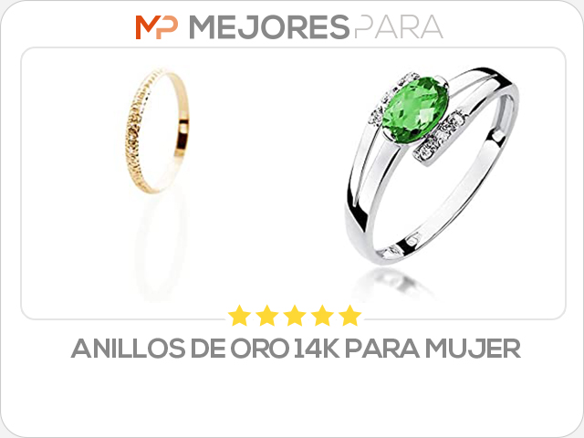 anillos de oro 14k para mujer