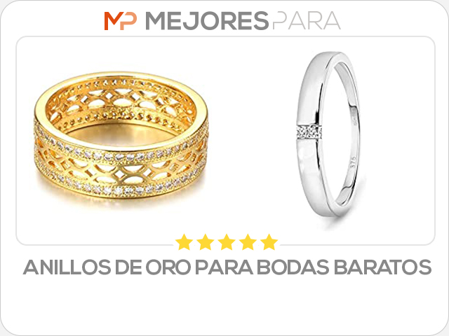 anillos de oro para bodas baratos