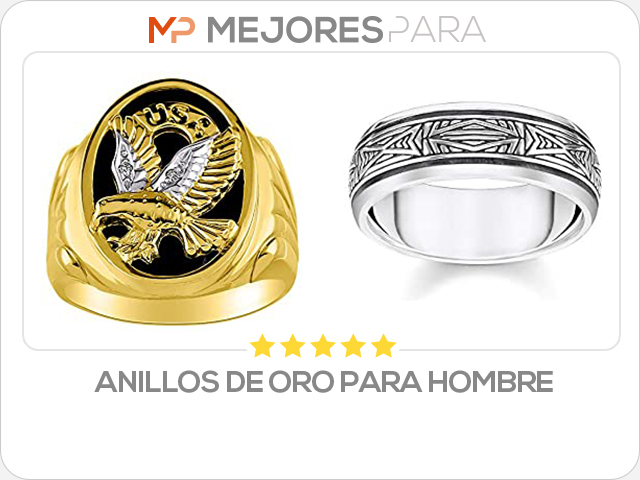 anillos de oro para hombre