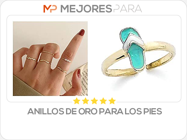 anillos de oro para los pies