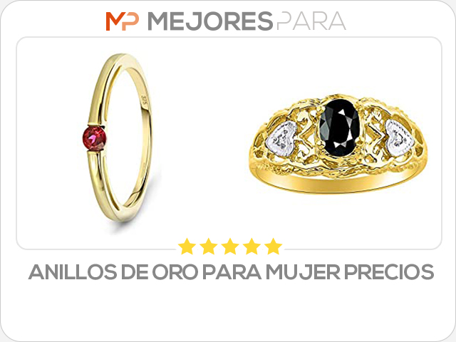 anillos de oro para mujer precios