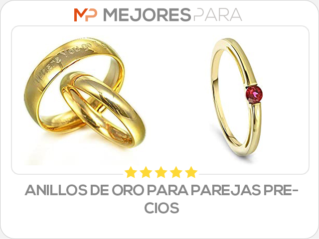 anillos de oro para parejas precios