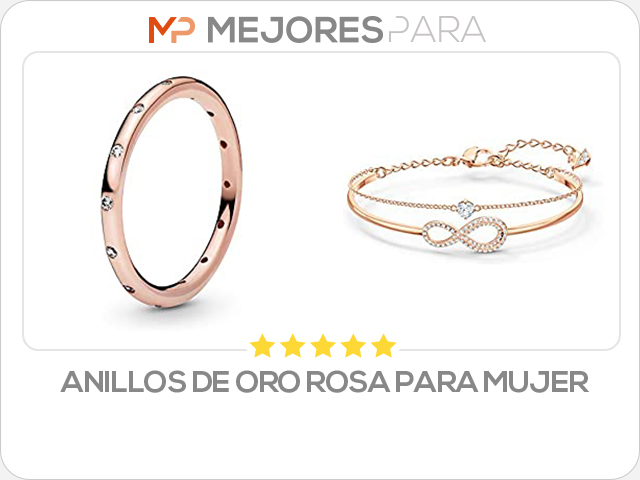 anillos de oro rosa para mujer