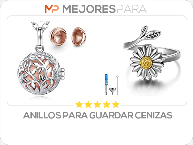 anillos para guardar cenizas