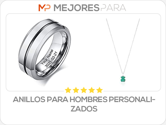 anillos para hombres personalizados