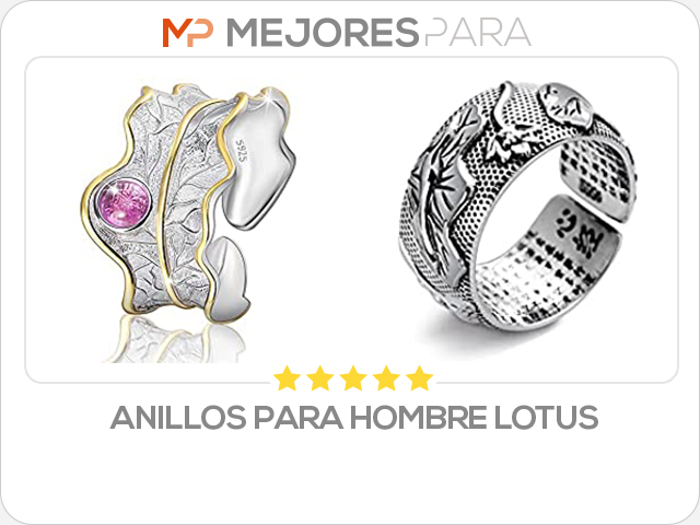 anillos para hombre lotus