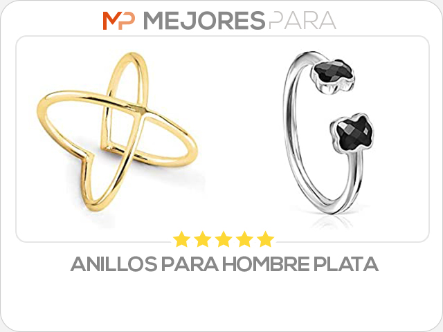 anillos para hombre plata