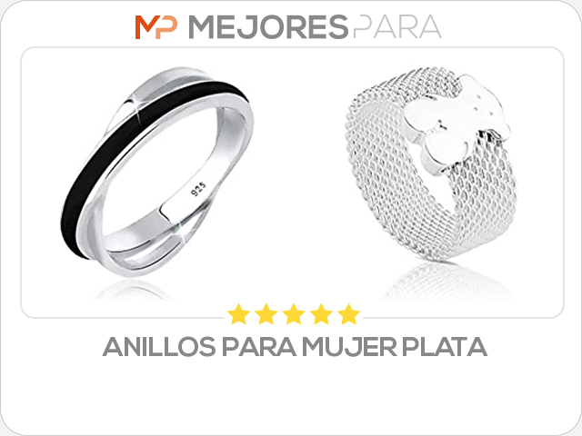 anillos para mujer plata