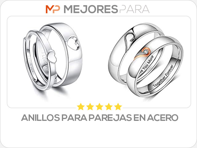 anillos para parejas en acero