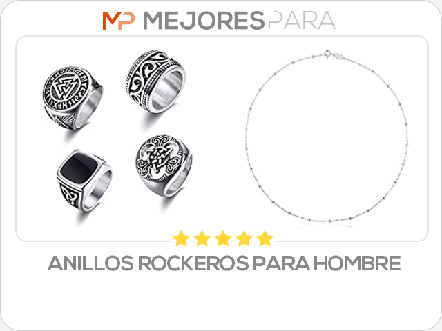 anillos rockeros para hombre