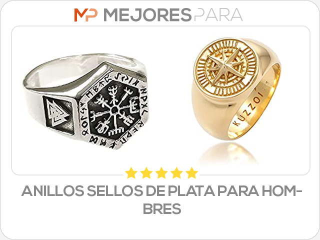 anillos sellos de plata para hombres