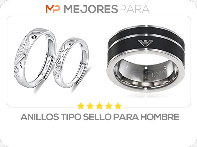 anillos tipo sello para hombre