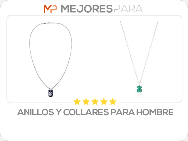 anillos y collares para hombre