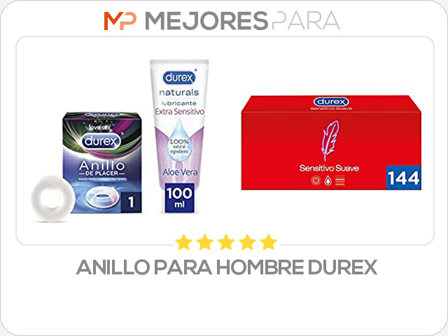 anillo para hombre durex