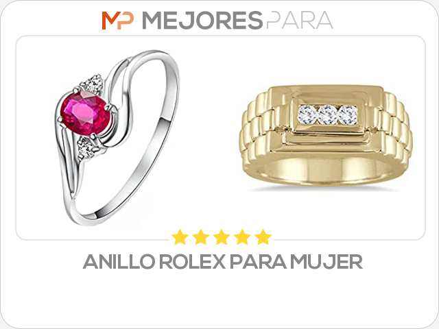 anillo rolex para mujer