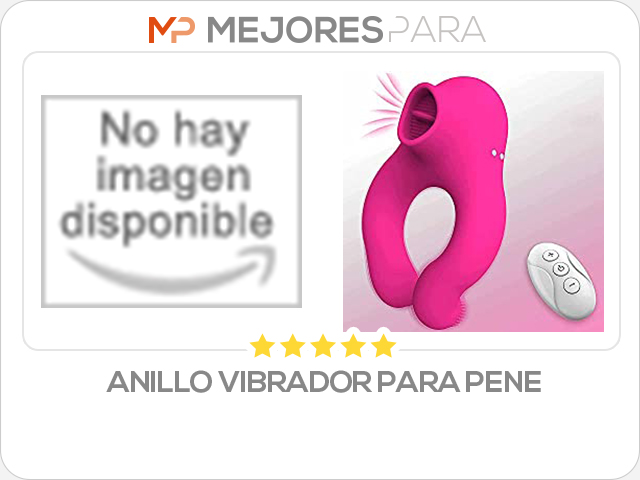 anillo vibrador para pene