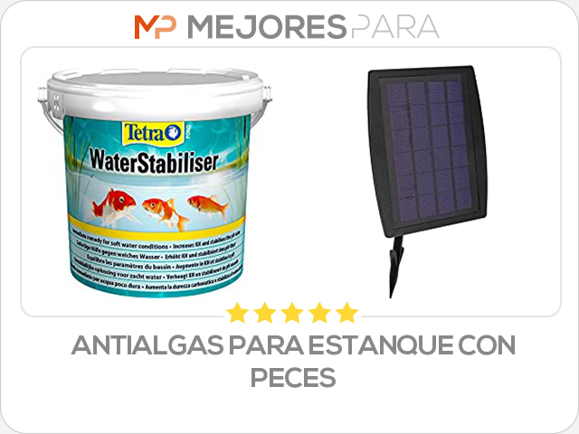 antialgas para estanque con peces