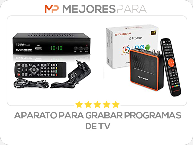 aparato para grabar programas de tv