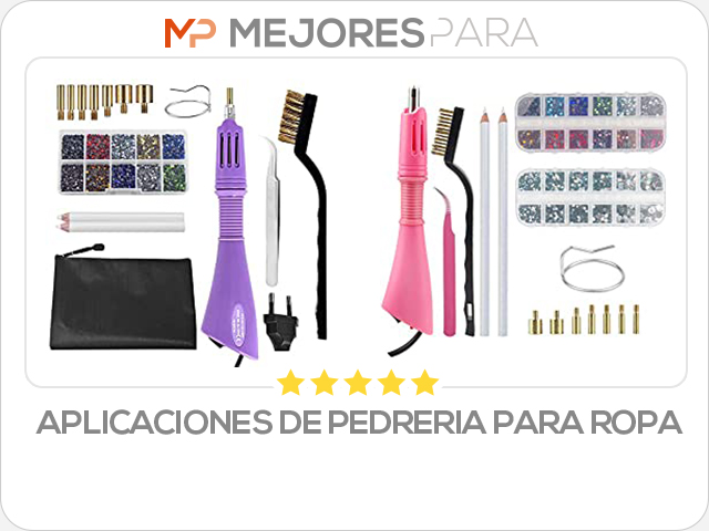 aplicaciones de pedreria para ropa