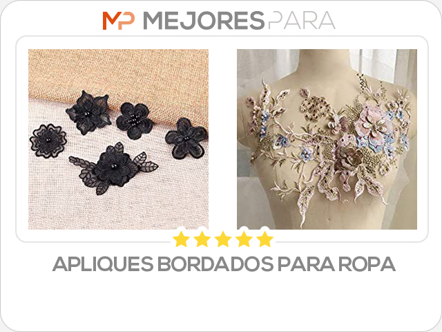 apliques bordados para ropa