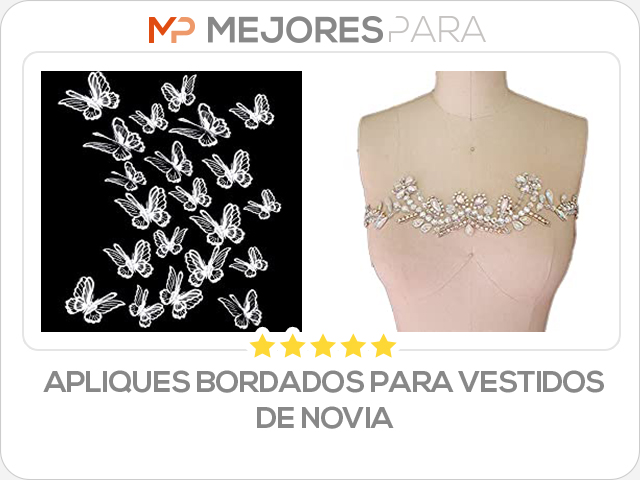 apliques bordados para vestidos de novia