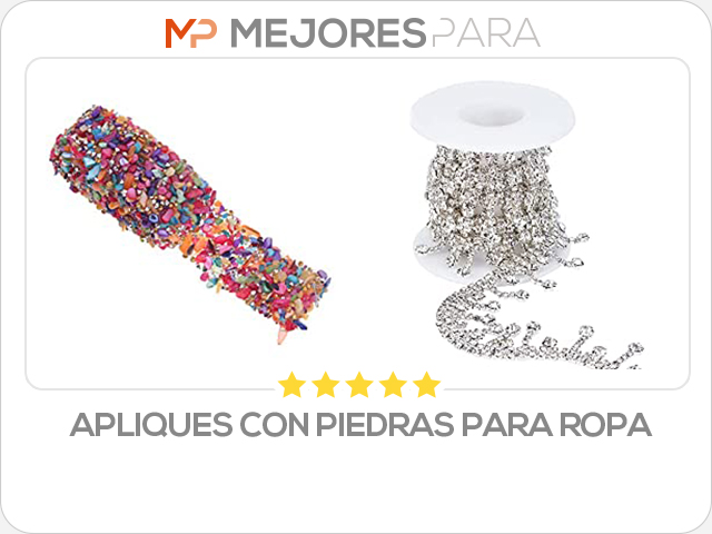 apliques con piedras para ropa