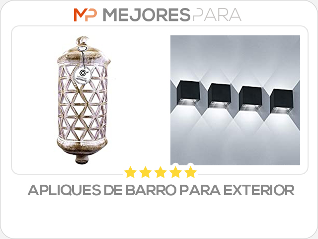 apliques de barro para exterior