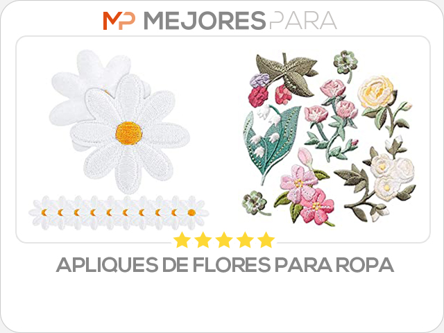 apliques de flores para ropa