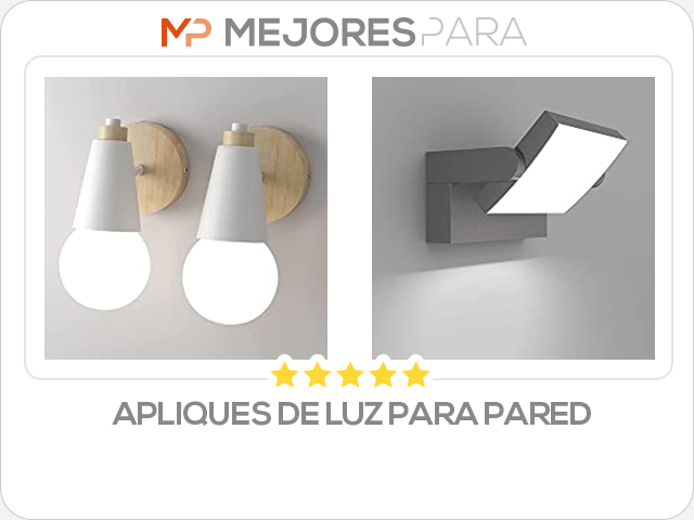 apliques de luz para pared