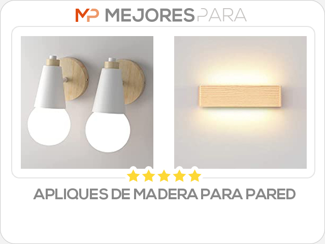 apliques de madera para pared